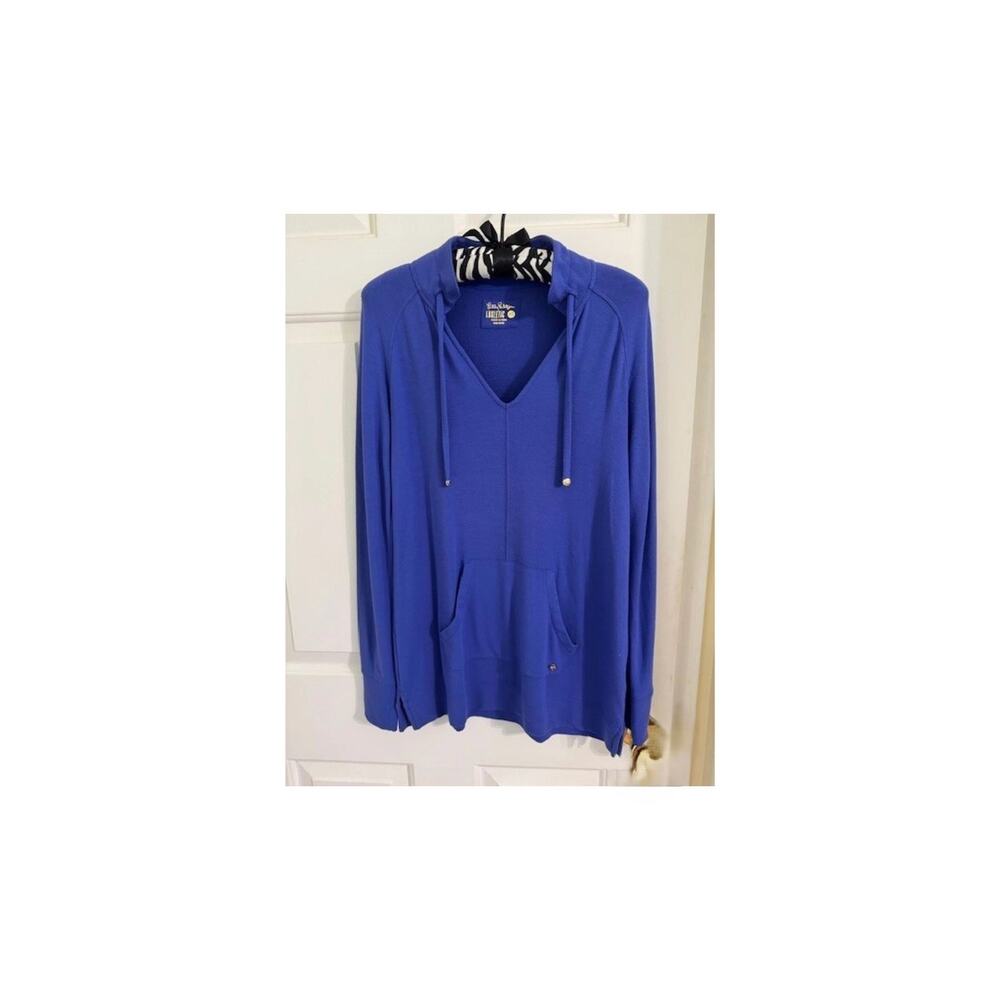 Lilly Pulitzer Luxletic Cassi Popover Royal Blue Size XS